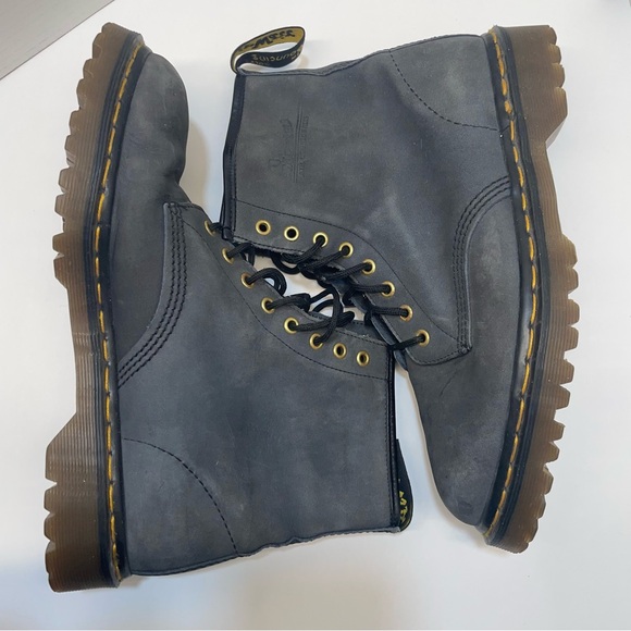 Vintage Dr Martens Boots Made in England Men UK 10 US 11 Gray Soft Leather main image 10